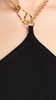 Chain Halter Neck Knit Top