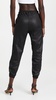 Leather Drawstring Joggers