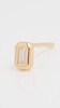 14k Baguette Diamond Studs