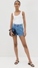 Elana Pleated Denim Shorts