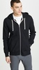 Midweight Terry Slim Zip Hoodie