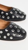 Greta Elastic Mary Jane Dome Stud Flats