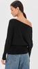 Lavina Draped Off Shoulder Sweater