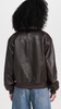 Bomber Jacket with Removable Shearling Collar