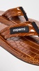 Croco Branded Flip Flops