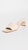 Jeanie Nappa Leather Creamy Sandals