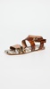 Python Printed Sandals