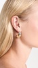 Wavy Ridge Oversized Stud Earrings