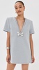 Crystal Butterfly V Neck T-Shirt Dress