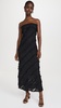 Strapless Ruffled Maxi Dress