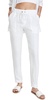 supple canvas easy pant in white