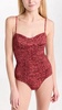 bahia maillot one piece in gladiola red