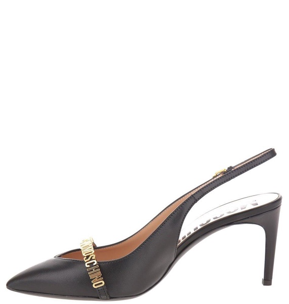 Moschino Pointed-Toe Slingback Pumps