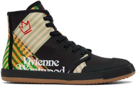 Black Animal Gym High Top Sneakers