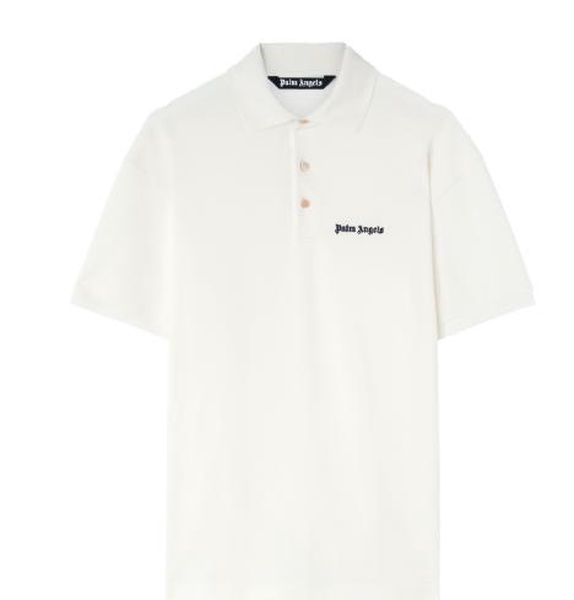 logo-print cotton polo shirt