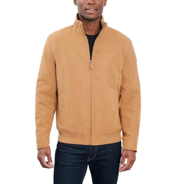 LONDON FOG Men's Microfiber Bomber Jacket