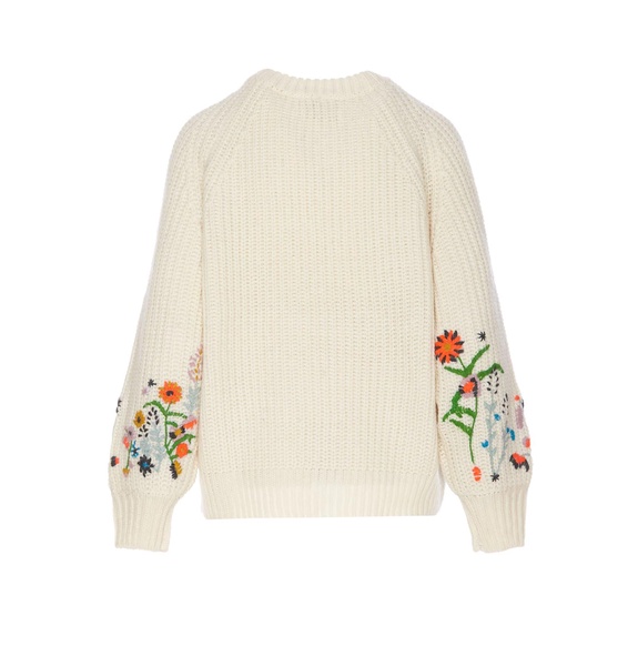 Glossy Embroidered Sweater