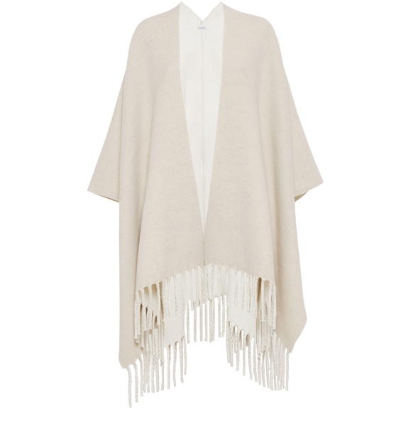 Double knit poncho