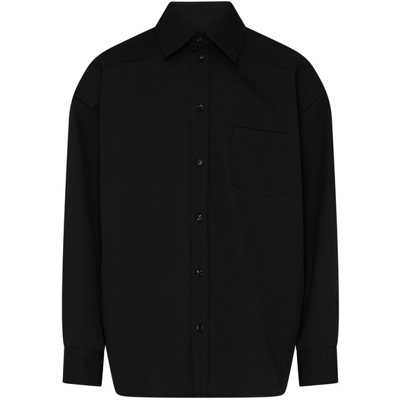 Wool broadcloth shirt