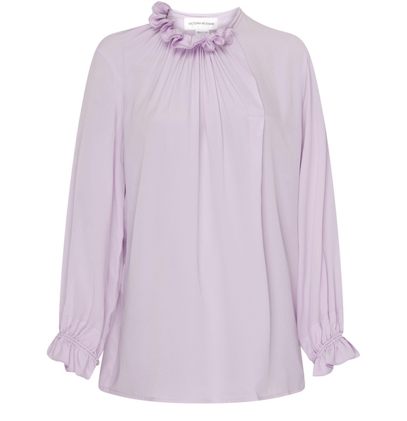 Ruffle neck blouse