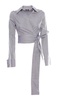 Elisabetta Franchi Sash Detailed Cropped Shirt