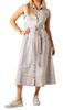 mirage midi dress in light wash