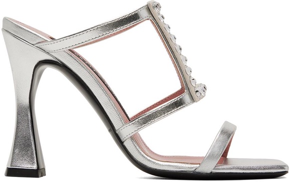 Silver Hoya Heeled Sandals