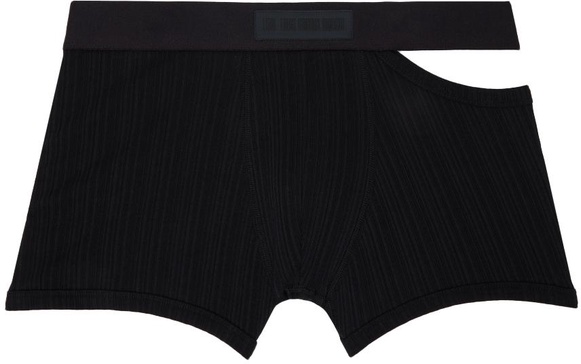 Black Cutout Boxers