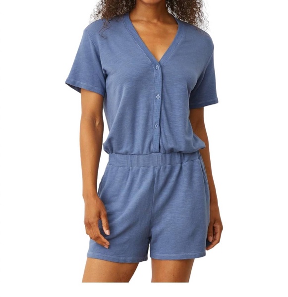 supersoft romper in true navy