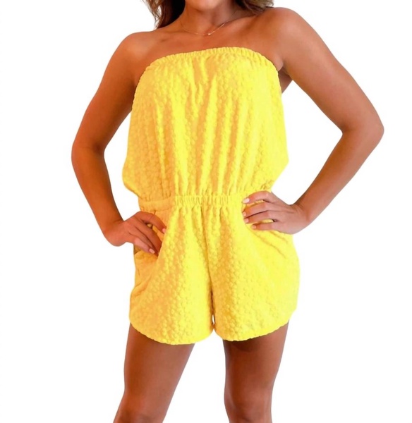 napa romper in yellow