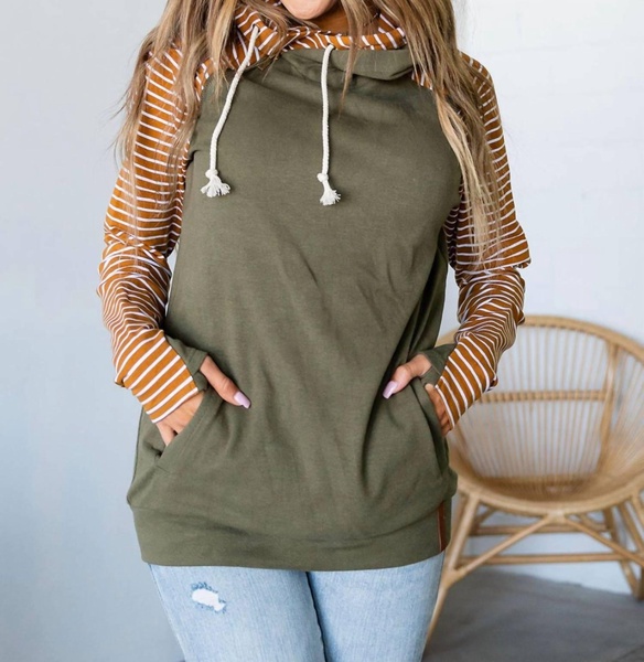 doublehood sweatshirt in olive green