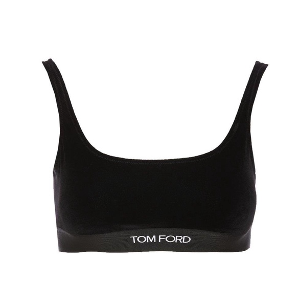 Tom Ford Stretch Lustrous Velour Signature Bralette