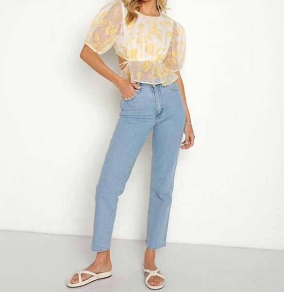 audrey top in yellow