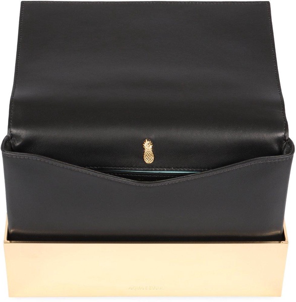 Aquazzura Muse Two-Toned Chain-Linked Clutch Bag