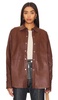 HEMDJACKE AUS LEDERIMITAT FREE PEOPLE EASY RIDER