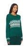 Wool Fair Isle Crew Neck Sweater