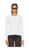 Rib Long Sleeve Sweater Tee