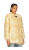 Petra Faux Mongolian Fur Short Coat