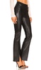 Faux Leather Split Front Pant