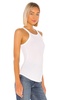 Ribbed Skinny Racer Tank