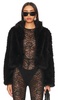 SYNTHETIC FOX FUR JACKET