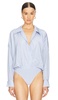 Super Oversized Boyfriend Shirt Bodysuit