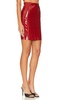 Faux Patent Leather Mini Skirt