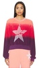 Spalding Cracked Star Drop Shoulder Crop Pullover