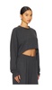 Oversized Raglan Sleeve Cropped Top