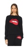 Anela Raglan F You Biting Lip Crew Neck