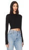 Panama Long Sleeve Crop Top