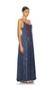 Berna Spaghetti A Line Maxi Dress Color Crystal Multi Stars