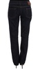 Cavalli Women Dark  Cotton Straight Fit Stretch Jeans