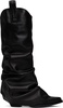 Black Mid Cowboy Sleeve Boots